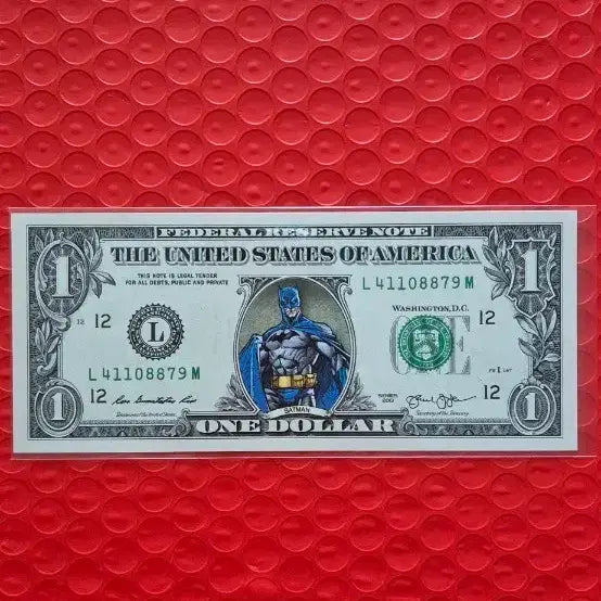 [BUNJANG] Rare Batman Design One Dollar Bill / 원달러 지폐 배트맨 디자인