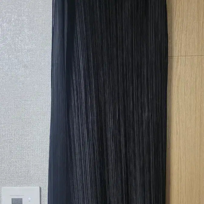 [BUNJANG] Pleated Midi Skirt Black / 플리츠 햅스커트