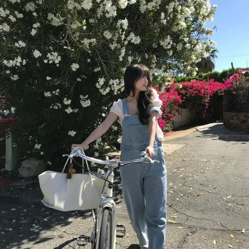 [BUNJANG] Archive J2U Striped Denim Overalls / 아카이브 제이투유 스트라이프 데님 오버롤 팬츠