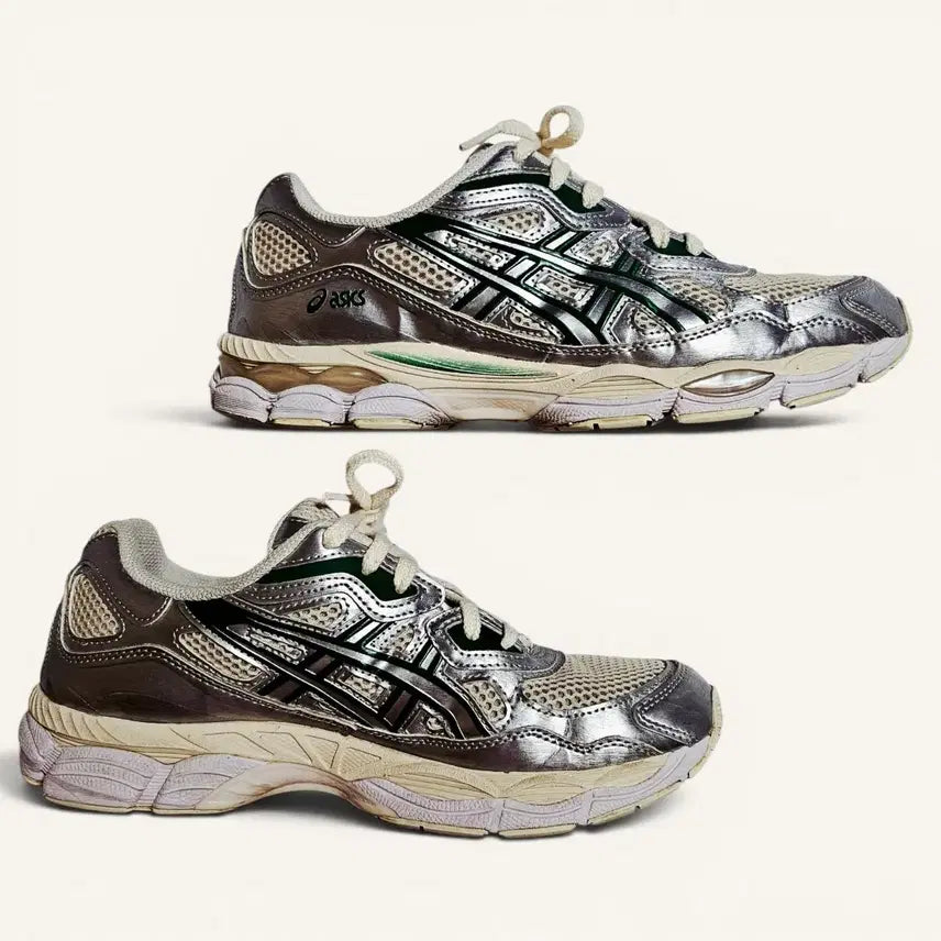 [BUNJANG] Asics Gel-NYC Birch Pure Silver Sneakers / [EU42/265][아식스]젤 NYC 버치 퓨어 실버