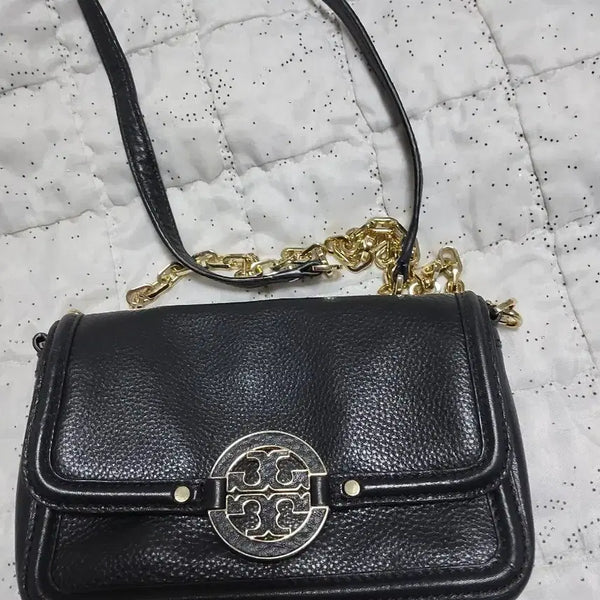 [BUNJANG] Tory Burch Women's Black Leather Chain Tote Bag / 토리버치 가방