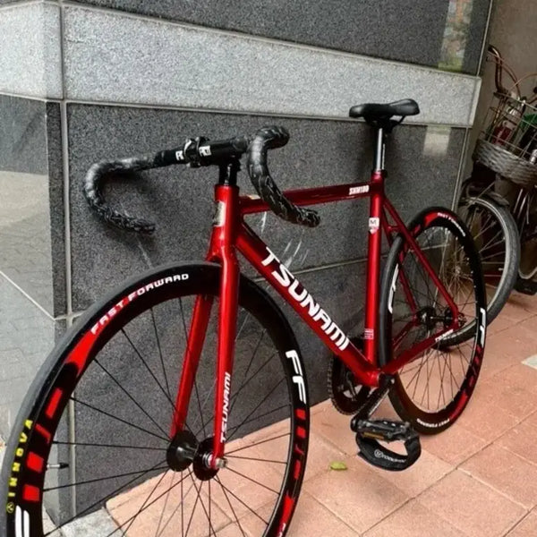 [BUNJANG] Tsunami SNM100 Ridersway Red Wine Road Bike Frame M / 쓰나미 레드와인 snm100