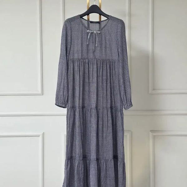 [BUNJANG] Max Mara Linen Tiered Maxi Dress / 막스마라 모시 원피스