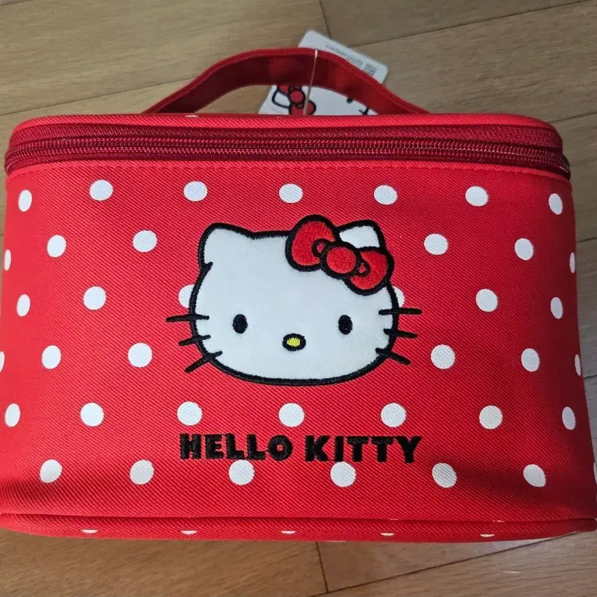 [BUNJANG] Hello Kitty Red Dot Pouch / 헬로키티 파우치 레드 도트 판매