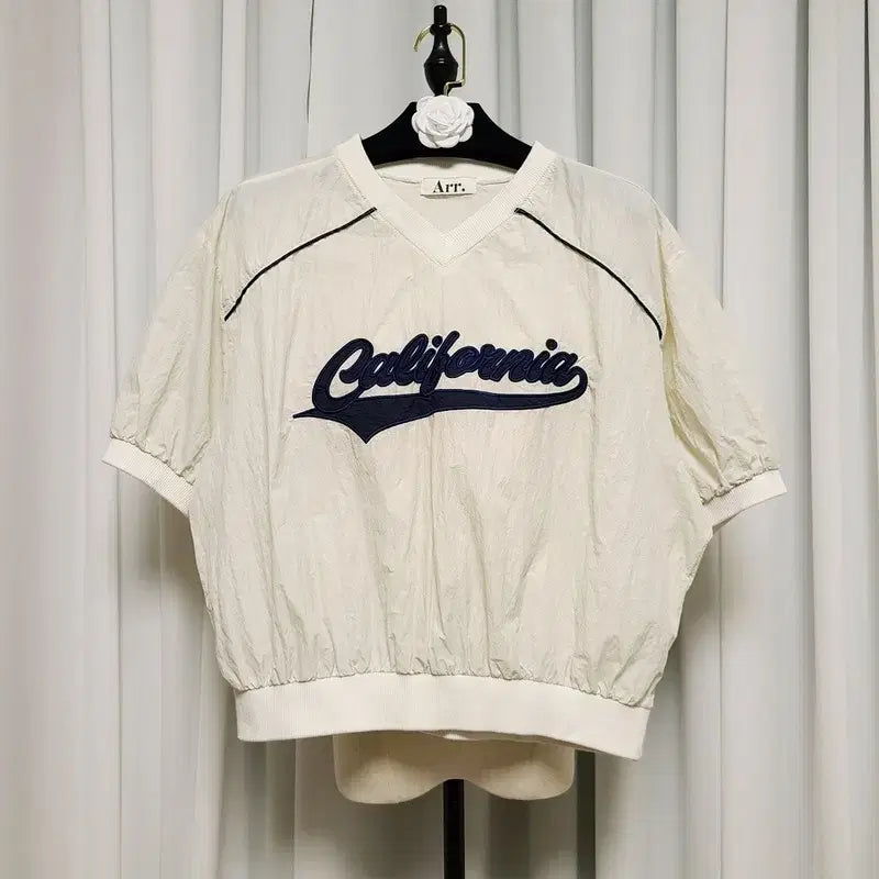 [BUNJANG] Arr California Short-Sleeve Windbreaker T-Shirt / Arr 아르 캘리포니아 반팔 바람막이 티셔츠
