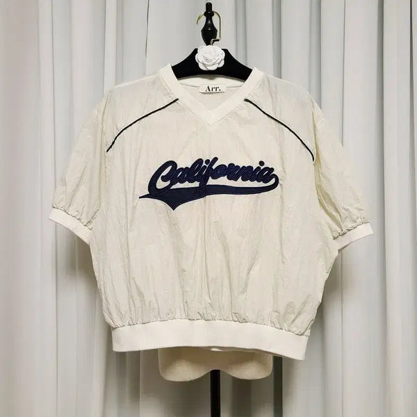 [BUNJANG] Arr California Short-Sleeve Windbreaker T-Shirt / Arr 아르 캘리포니아 반팔 바람막이 티셔츠