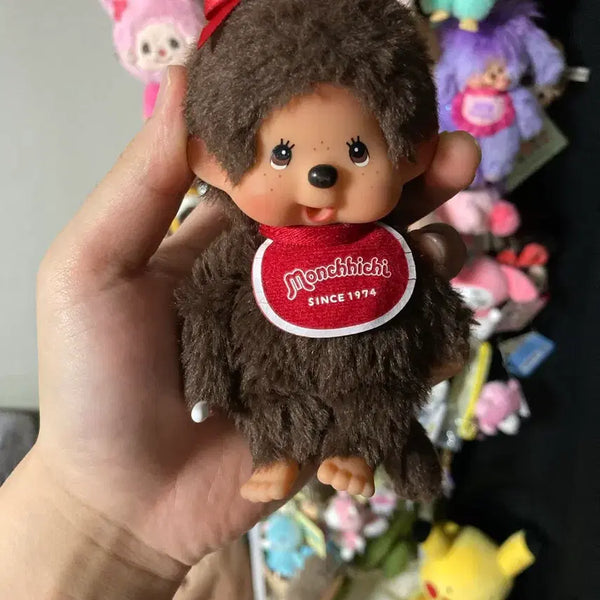 [BUNJANG] Monchhichi SS Keychain Doll Brown Girl / 몬치치 ss 키링 인형 갈색 여아