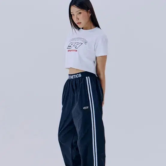 [BUNJANG] Mihak Aesthetics Nylon Track Pants / 미학 에스테틱 라인 나일론 트랙 팬츠