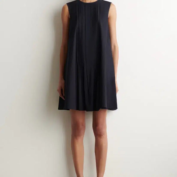 [BUNJANG] COS Layered Pintuck Mini Dress Navy / cos 원피스 레이어드 핀턱 미니 드레스 네이비