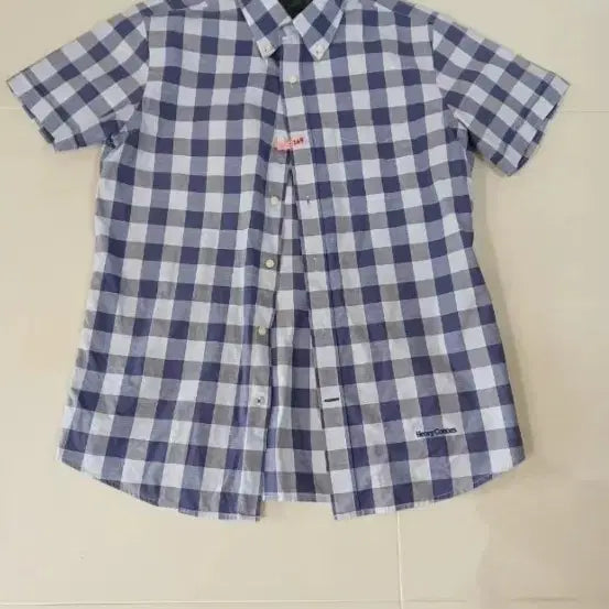 [BUNJANG] Henry Cotton's Men's Check Shirt / 헨리코튼스 남성 체크 셔츠