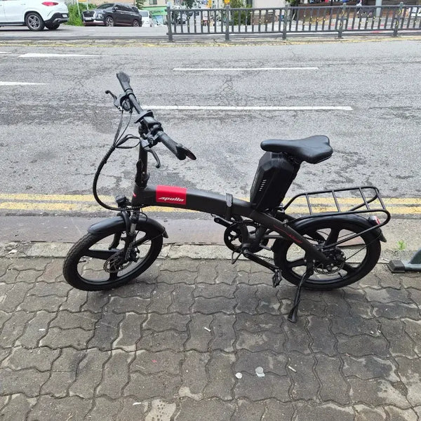 [BUNJANG] Apollo Folding Electric Bicycle - Black / 아폴로 접이식 전기자전거 블랙