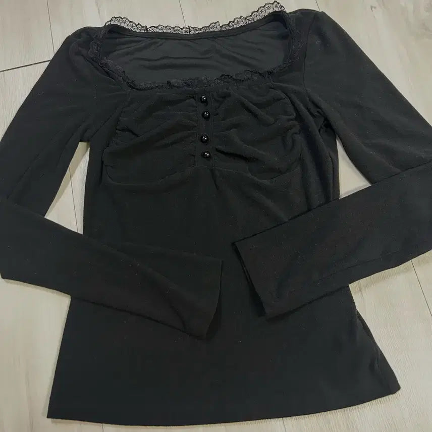[BUNJANG] Black Long-Sleeve T-Shirt / 레이어드용 긴팔티