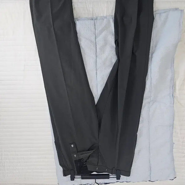 [BUNJANG] Unspecified Brand Semi-Wide Hidden Banding Slacks Dusty Khaki / 무탠다드 세미 와이드 히든 밴딩 슬랙스 32사이즈 더스티 카키