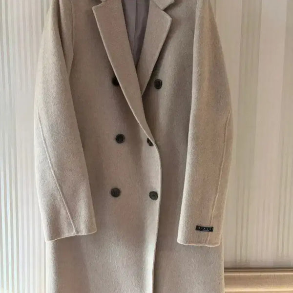 [BUNJANG] Sisley Beige Classic Long Coat / 시슬리 베이지 기본 롱코트