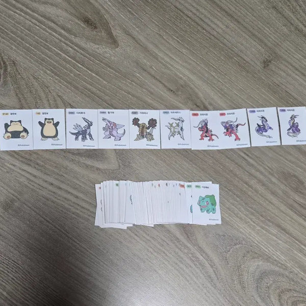 [BUNJANG] Pokemon Stickers Collection (90pcs) / 포켓몬 띠부띠부씰 다량 판매 (90장)
