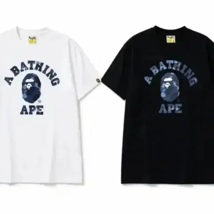 [BUNJANG] BAPE T-Shirt Blue Camo New Arrival Authentic / 베이프 반팔. 블루카모. 신상 새상품 병행수입 정품