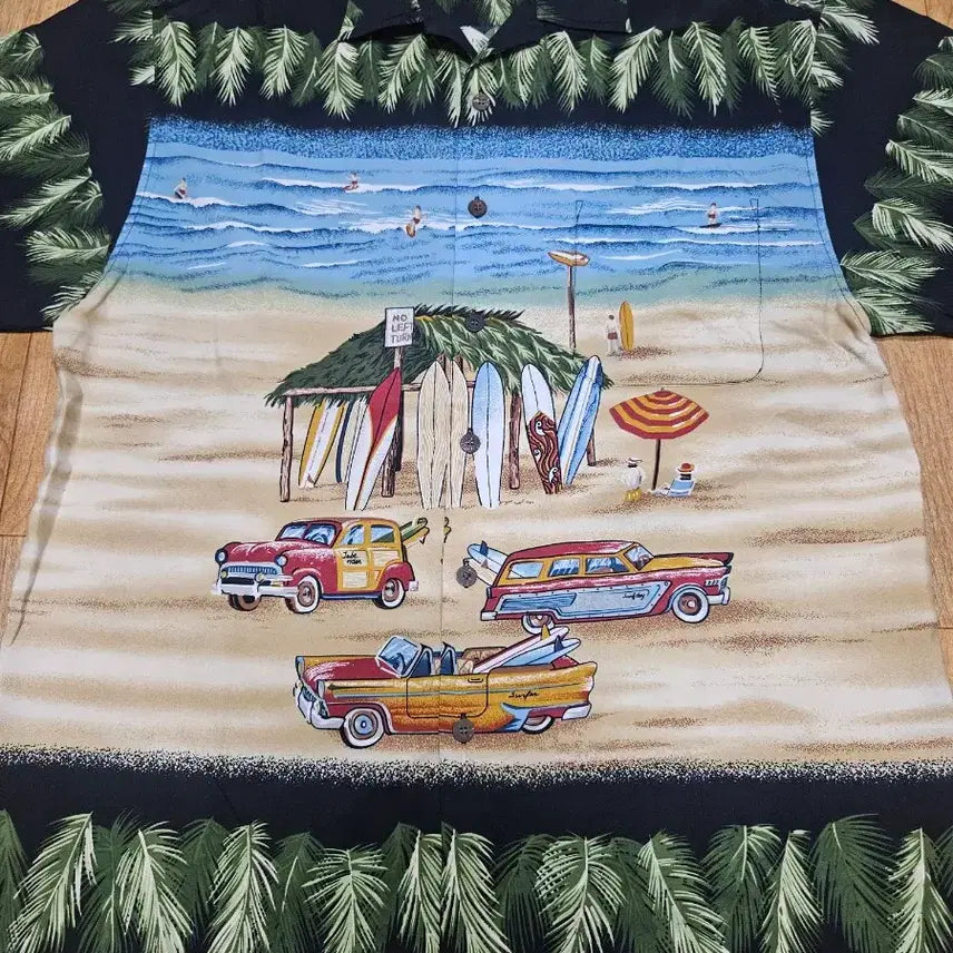 [BUNJANG] Hawaiian Print Short Sleeve Shirt / usa 하와이안 발팔 셔츠