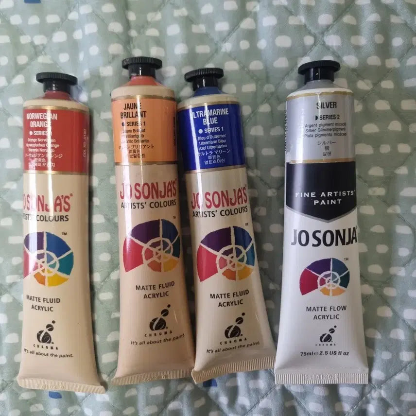 [BUNJANG] JOSOYA Acrylic Paint Set (4 Colors) / 조소냐 아크릴물감 4개