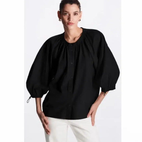 [BUNJANG] COS Black Volume Sleeve Oversized Fit M / 새상품급/COS신라벨 볼륨 소매 오버핏/블랙/M