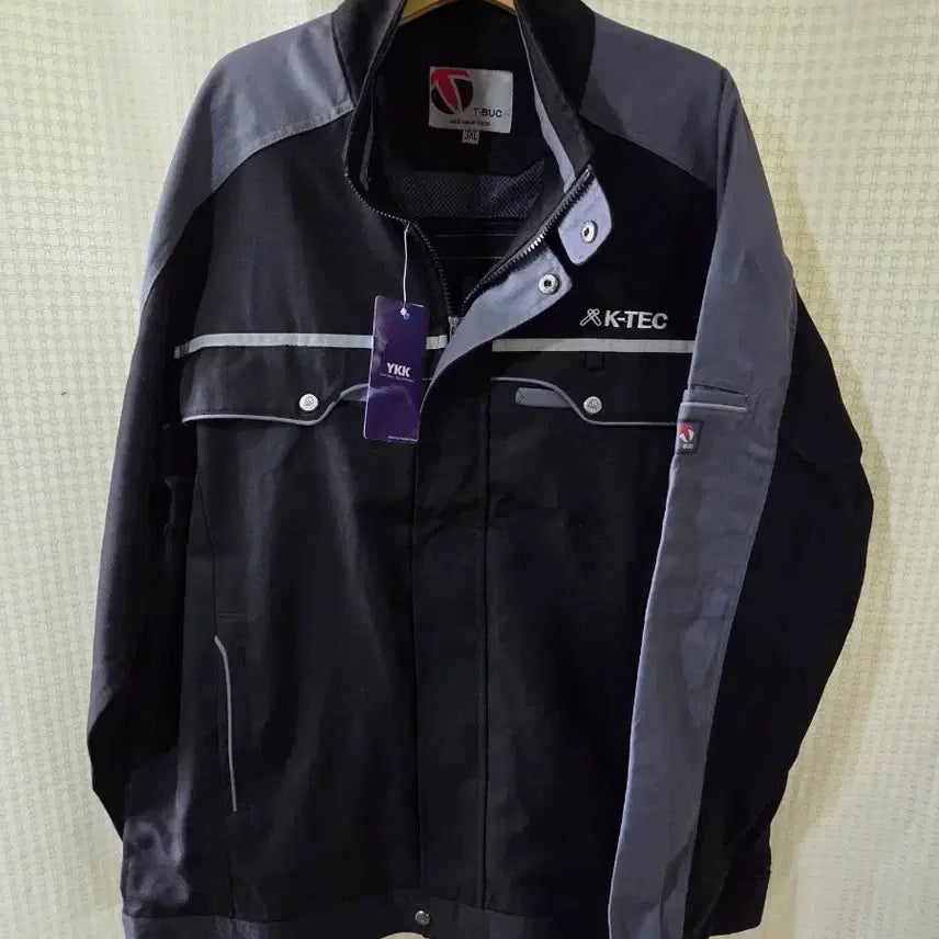 [BUNJANG] T-BUC Work Jacket 3XL Black/Grey / T-BUC 작업복 자켓 3XL 블랙/그레이