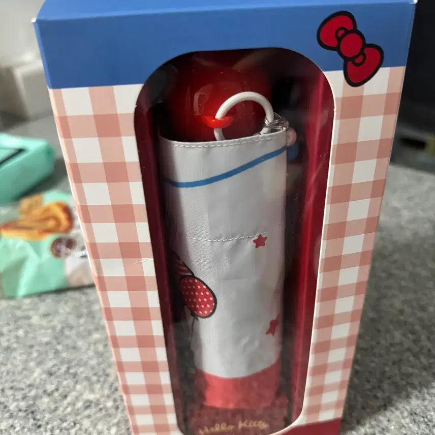 [BUNJANG] Sanrio Hello Kitty Mini Umbrella with Keychain / 산리오 키티 양우산 키티 우산 미니우산