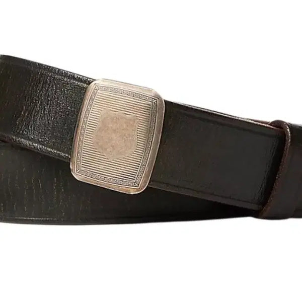 [BUNJANG] RRL Double RL "Vincenzo" Leather Belt Black Size 34 / RRL 더블알엘 빈센스 레더 벨트 블랙 34사이즈