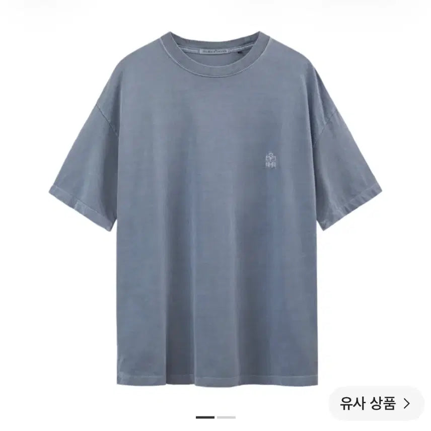 [BUNJANG] Polytel humanindex Human Regular 1/2 Tie-Dye T-shirt Blue / [1] 폴리테루 휴먼인덱스 휴먼 레귤러 1/2 티셔츠 다이드 블루