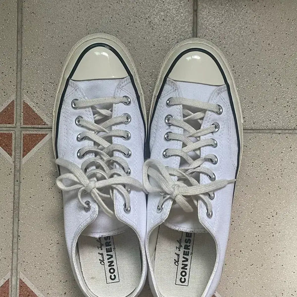 [BUNJANG] Converse Chuck 70 Low Pinstripe White / 컨버스 척70 로우 핀스트라이프 화이트(270)