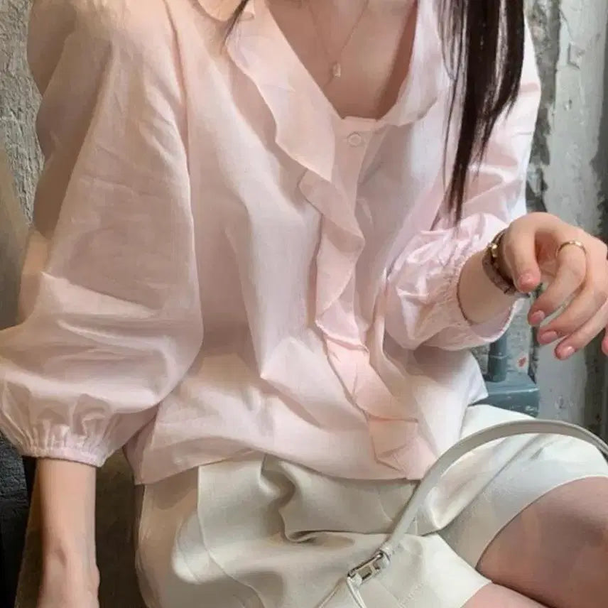 [BUNJANG] Mignonne Blouse / 미뉴에트 블라우스(한번착용)