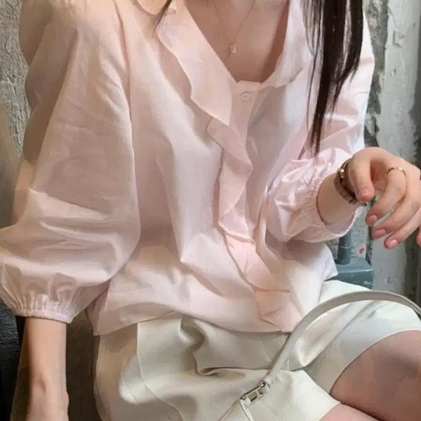 [BUNJANG] Mignonne Blouse / 미뉴에트 블라우스(한번착용)