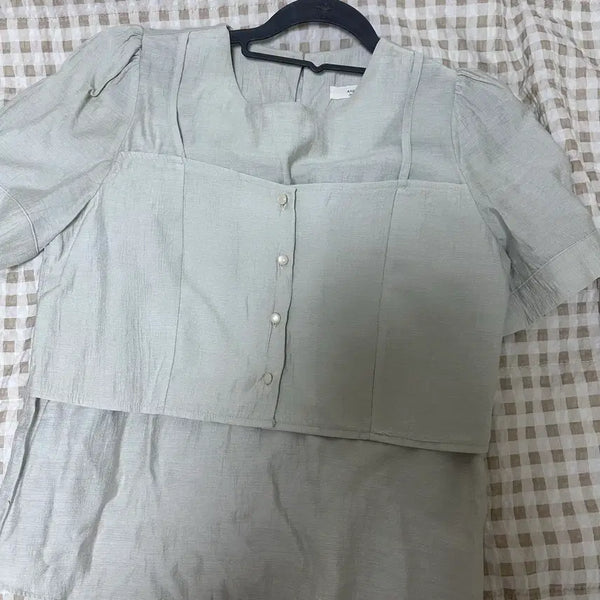 [BUNJANG] Bustier Blouse / 뷔스티에 블라우스