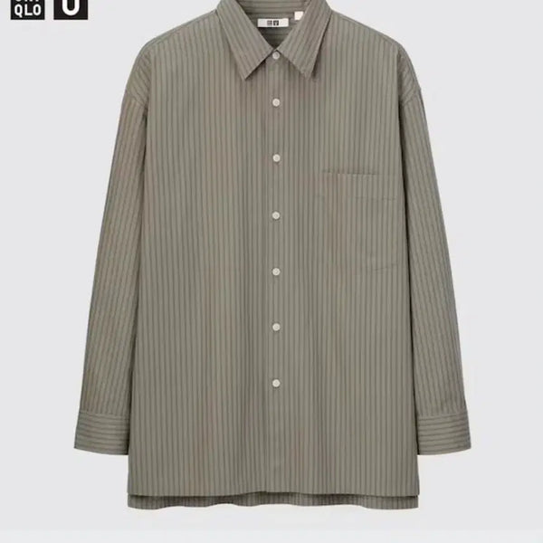 [BUNJANG] Uniqlo U Oversized Stripe Shirt (Size M) / [M] 유니클로U 오버사이즈 스트라이프 셔츠