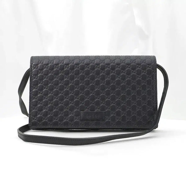 [BUNJANG] Gucci Black Microguccissima Leather Clutch Crossbody Bag / 구찌 블랙 마이크로 시마 레더 클러치 크로스백
