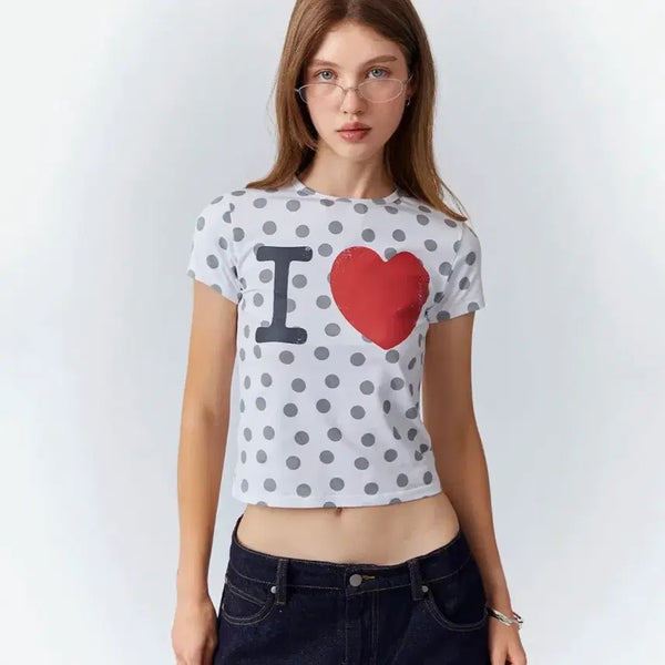 [BUNJANG] Retriever Club ILOVE Crop Tee / 리트리버클럽 ILOVE CROP TEE