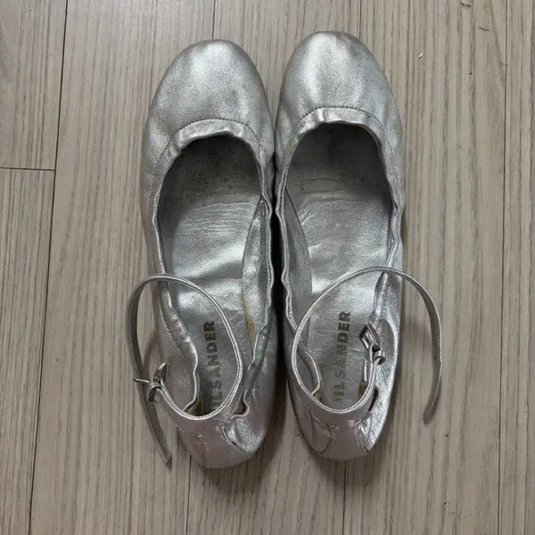 [BUNJANG] Jil Sander Leather Ballerina Flat Shoes / 질샌더 플랫슈즈 JILSANDER