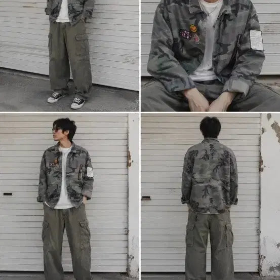 [BUNJANG] Camouflage Jacket Patch / 카모플라쥬 자켓 패치  100