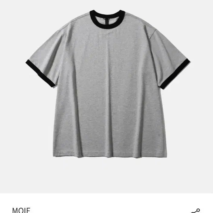 [BUNJANG] Moif Ringer T-shirt Gray / (2)모이프 반팔티