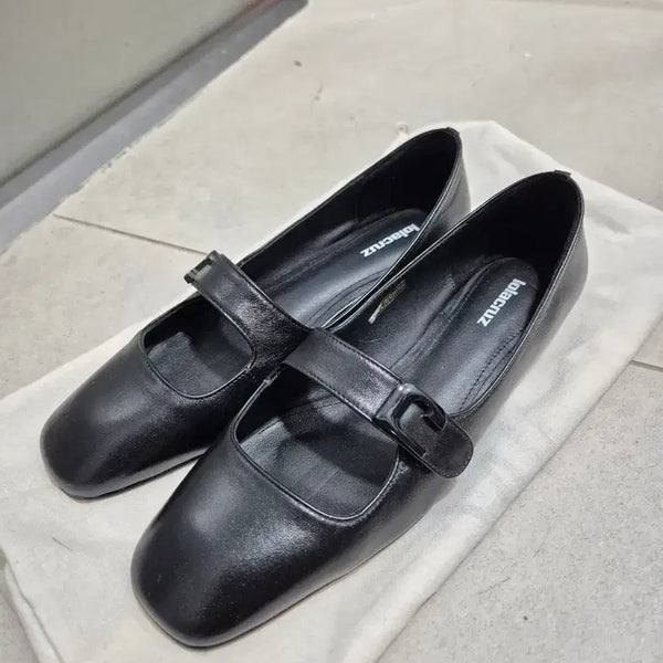 [BUNJANG] Lola Cruz Mary Jane Flat Shoes Black / 롤라크루즈 메리제인 플랫 슈즈 블랙