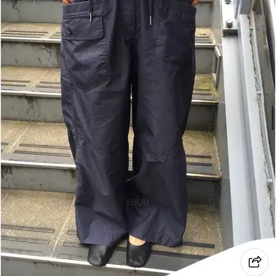 [BUNJANG] Breed Cold Cargo Pants Navy / 브리드 콜드카고팬츠 네이비