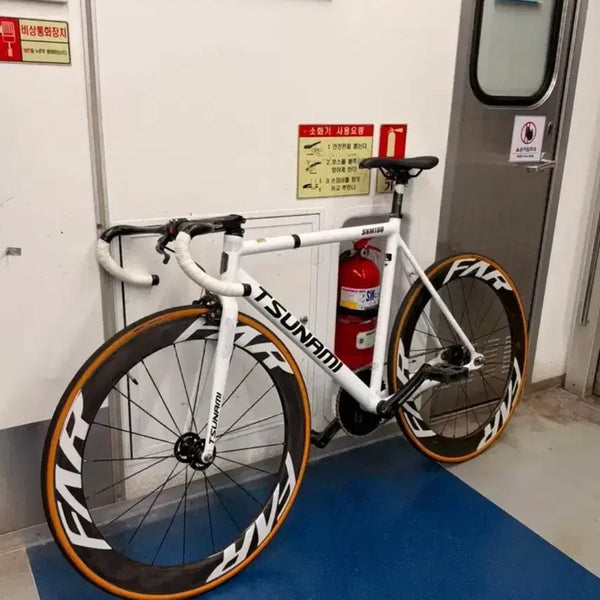 [BUNJANG] Tsunami SNM100 Full Bike White/Black / 쓰나미 픽시 자전거 화이트/블랙 완차 (판매만)