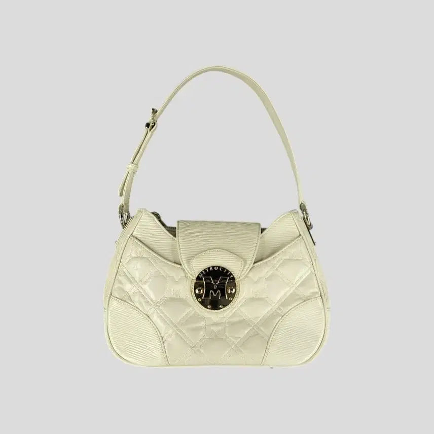 [BUNJANG] Met City Ivory Gold-Tone Shoulder Tote Bag / 메트로시티 아이보리 금장 숄더백 토트백 핸드백 가방