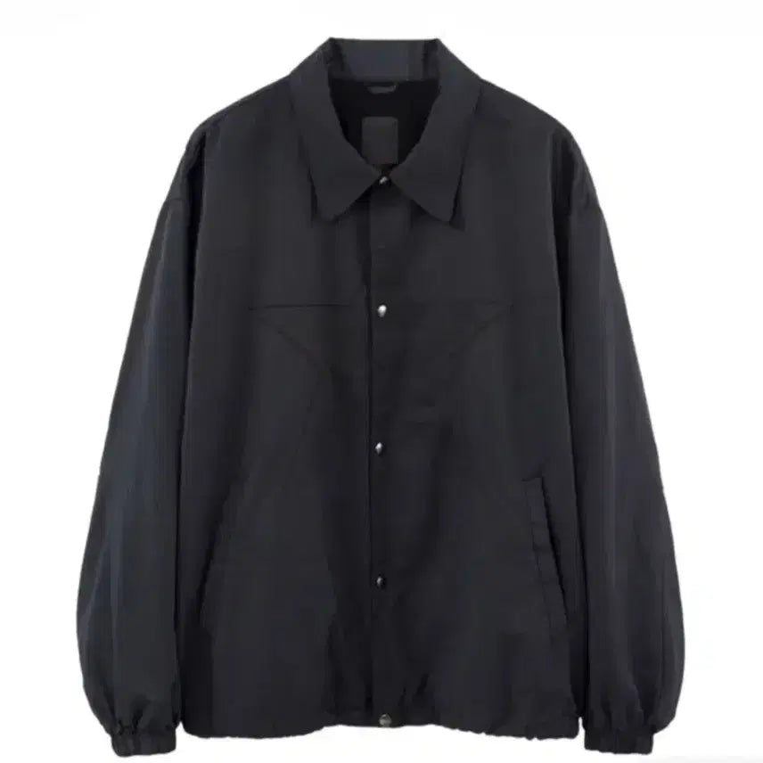 [BUNJANG] Politeu 1011 Starch Coach Jacket Used Dark Navy FW23 Size 3 / [3] 폴리테루 1011 스타코치 자켓 유즈드 다크 네이비 23fw