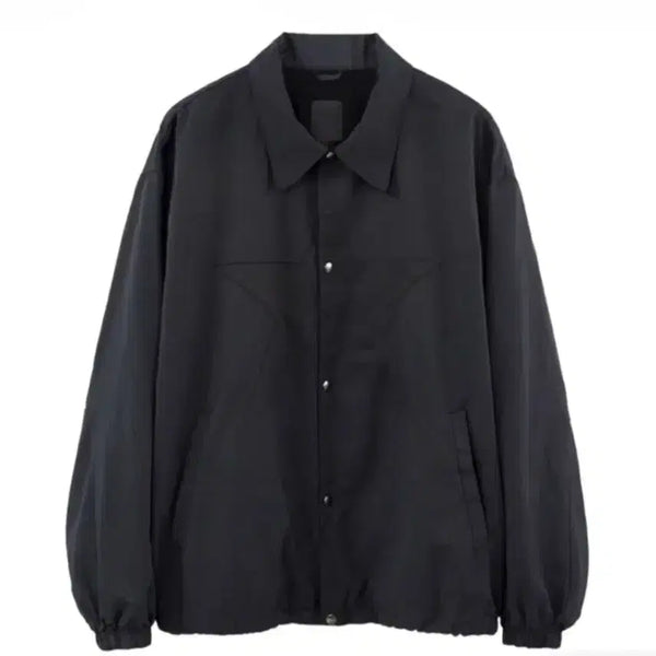 [BUNJANG] Politeu 1011 Starch Coach Jacket Used Dark Navy FW23 Size 3 / [3] 폴리테루 1011 스타코치 자켓 유즈드 다크 네이비 23fw