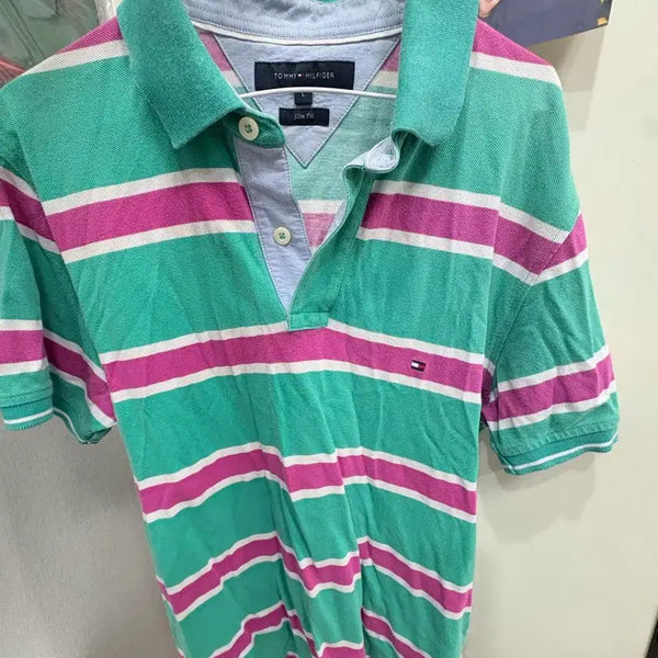[BUNJANG] Tommy Hilfiger Mint Polo Shirt / 타미힐피거 민트 카라티