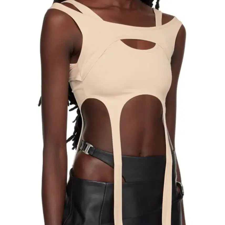 [BUNJANG] Heliot Emil Eriid Harness Top Beige / Heliot Emil 에리드 하네스 탑