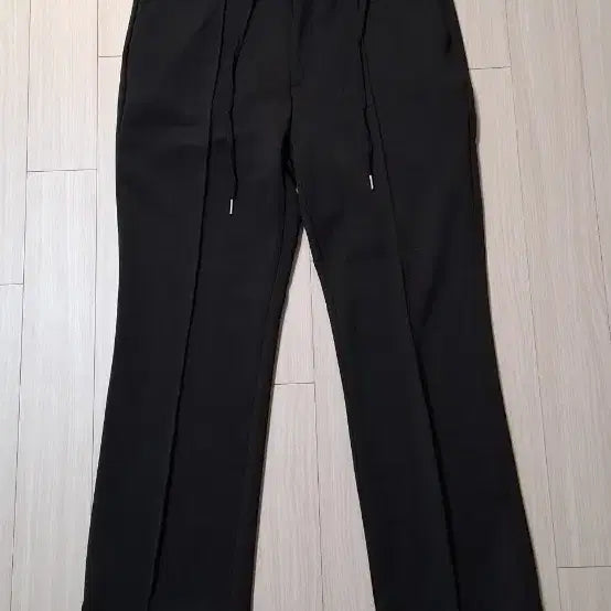 [BUNJANG] Men's Semi-Wide Black Slacks / (새상품)남성 세미와이드 슬랙스