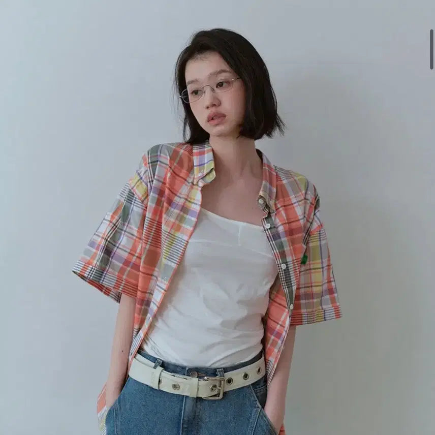 [BUNJANG] No Contents Checkered Shirt / 노컨텐츠 체크 셔츠