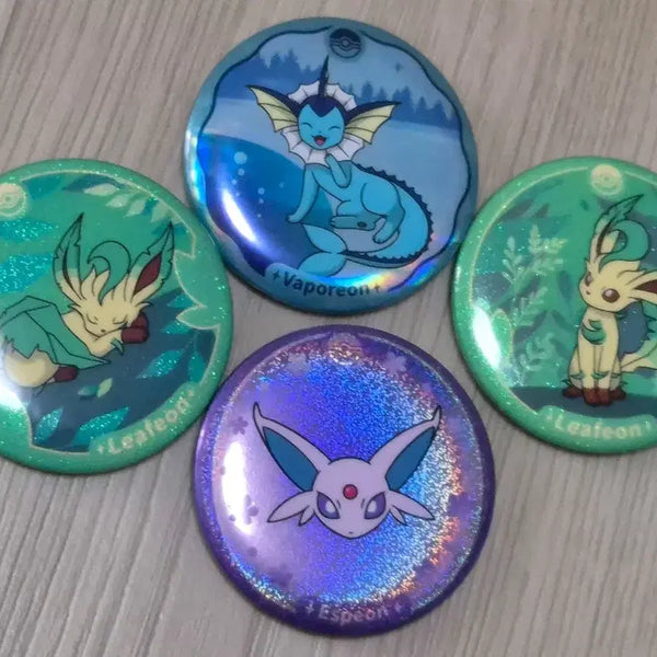 [BUNJANG] Pokemon Terastal Festa Eeveelutions Pin Set (Leafeon, Vaporeon, Espeon) / 포켓몬 테라스탈 페스타 이브이즈 뱃지 (리피아,샤미드,에브이)