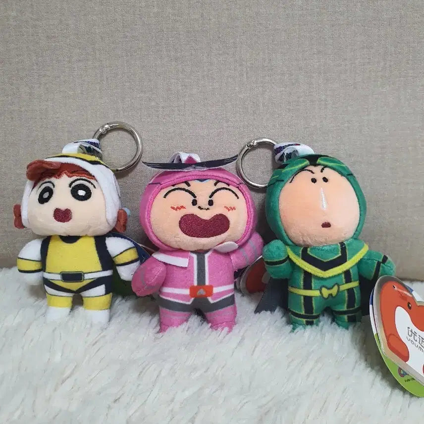 [BUNJANG] Crayon Shin-chan Plush Keyring 3-Set / 짱구는못말려 짱구 인형 키링 3종 세트