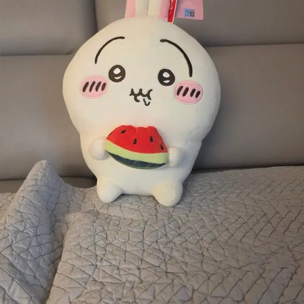 [BUNJANG] Chikawa Usagi Watermelon Large Plush / 먼작귀 치이카와 우사기 수박 대형 인형